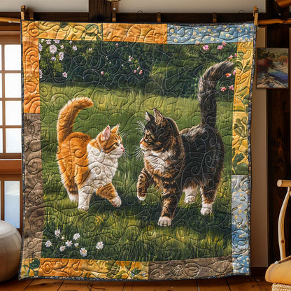 Couple Dating Cat WP1408006CL Quilt