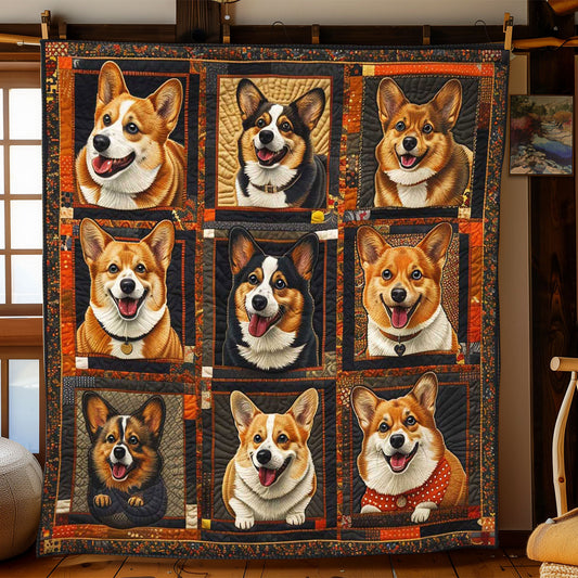 Cozy Corgi Collection WP2008013CL Quilt