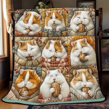 Cozy Hamsters Puff WP3008037CL Quilt