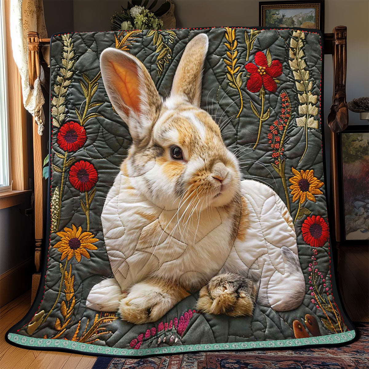 Cute Lop Rabbit WP3008038CL Quilt