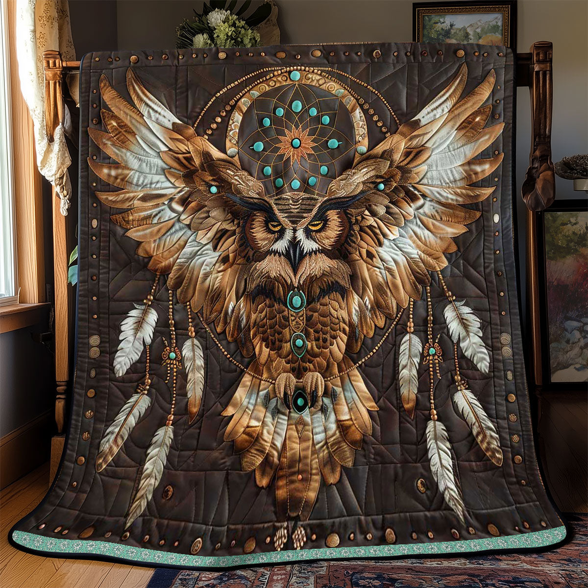 Dreamcatcher Owl WP2208036CL Quilt