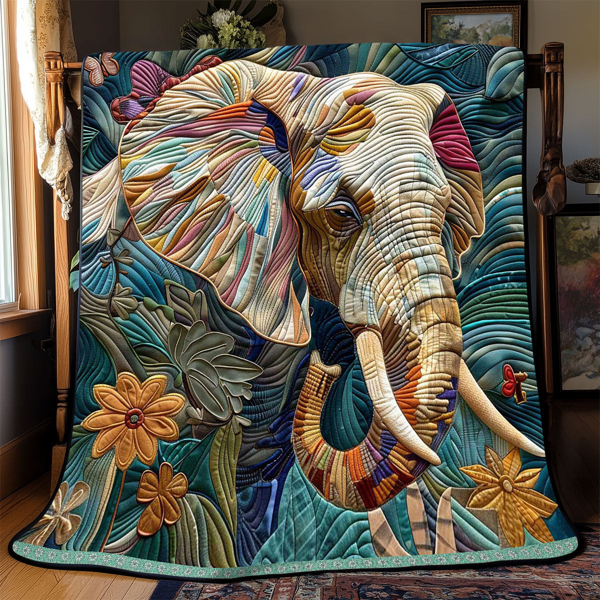 Elephant Jungle WP0409016CL Quilt