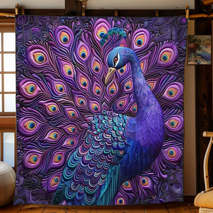 Epic Purple Peacock WP2108015CL Quilt