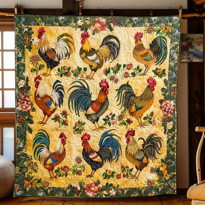 Farm Sunny Chicken WP1308013CL Quilt