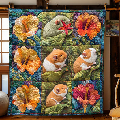 Hamster's Flower House WP2008030CL Quilt