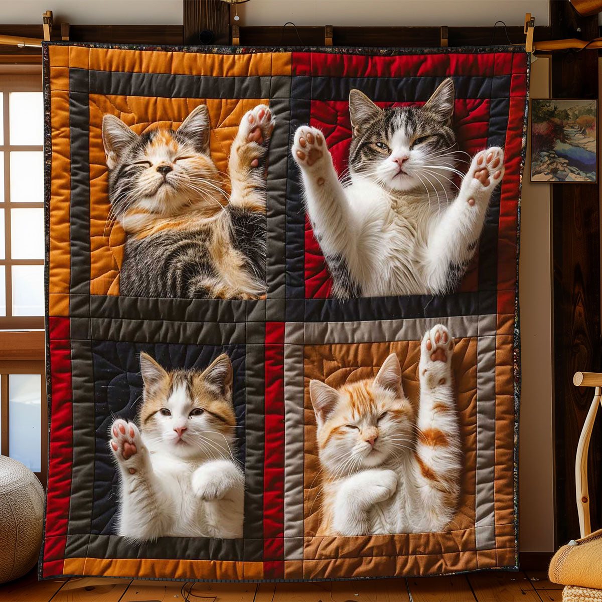 Hi Paw Cat WP1408010CL Quilt