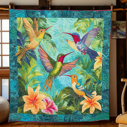 Hummingbird Tropical Forest WP2008033CL Quilt
