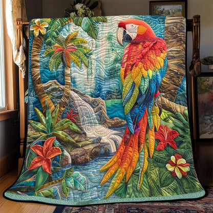 Island Waterfall Parrot WP0909042CL Quilt