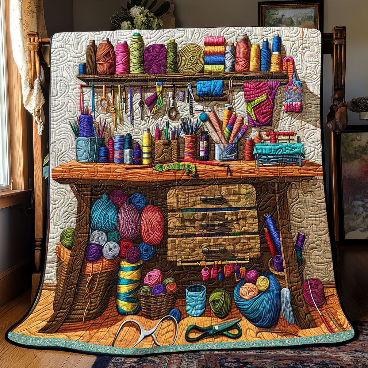 Knitting Artist Workplace WP0509026CL Quilt