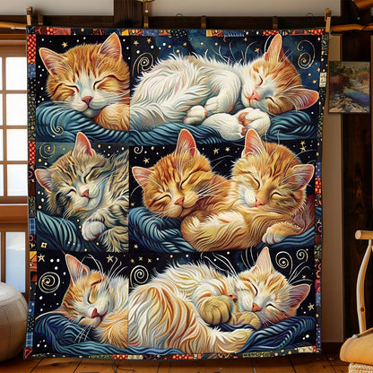 Moon Star Cute Cat WP2008039CL Quilt