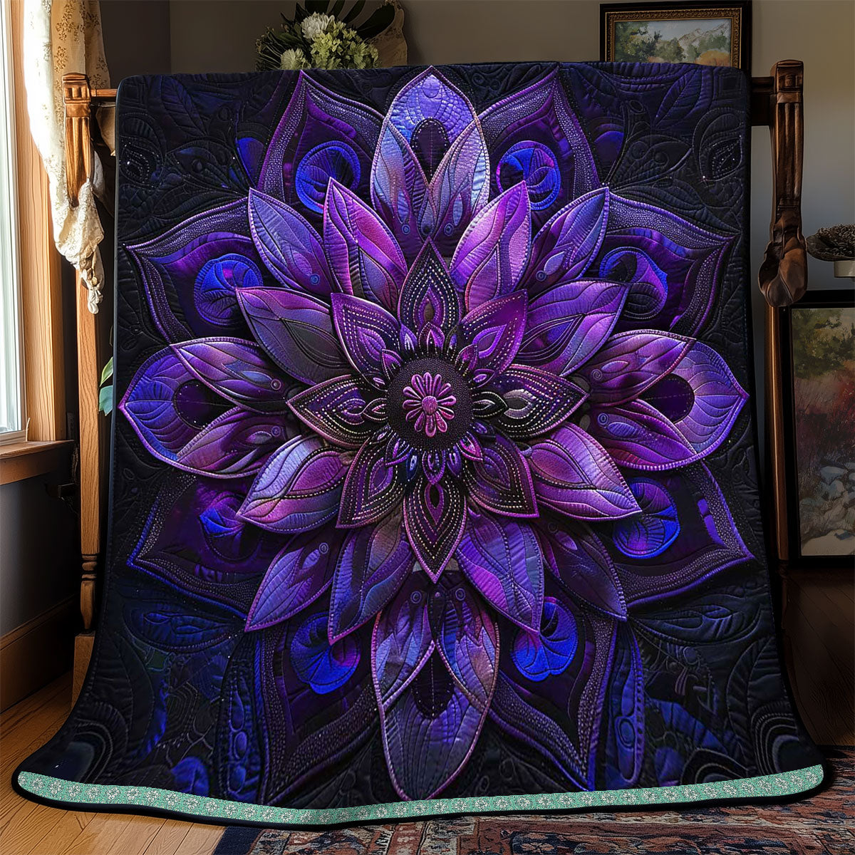 Poisonous Purple Flower WP2208022CL Quilt