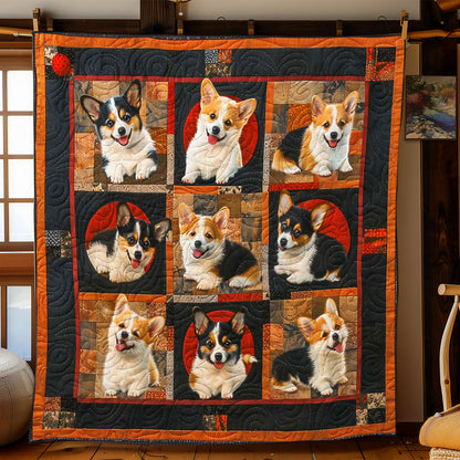 Puppy Corgi Collection WP2008044CL Quilt