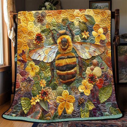 Queen Bee Hexagon WP1008015CL Quilt