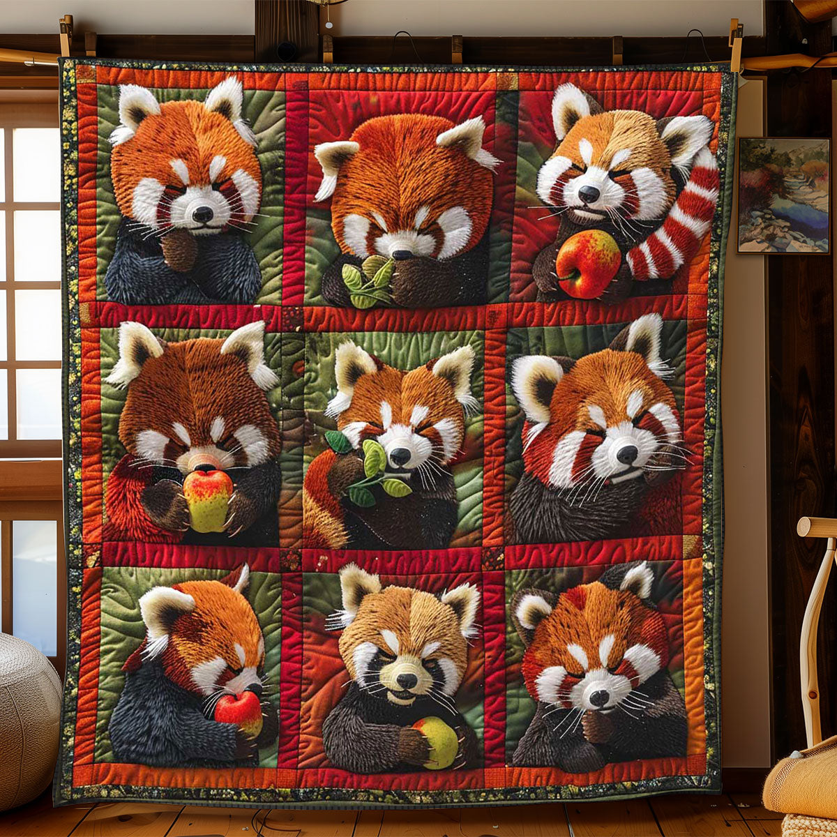 Red Panda Snack WP2108035CL Quilt