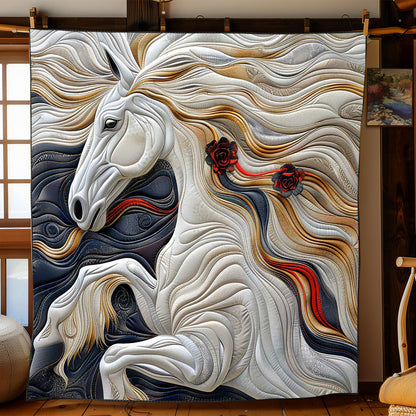 Red Royal Horse WP2108036CL Quilt