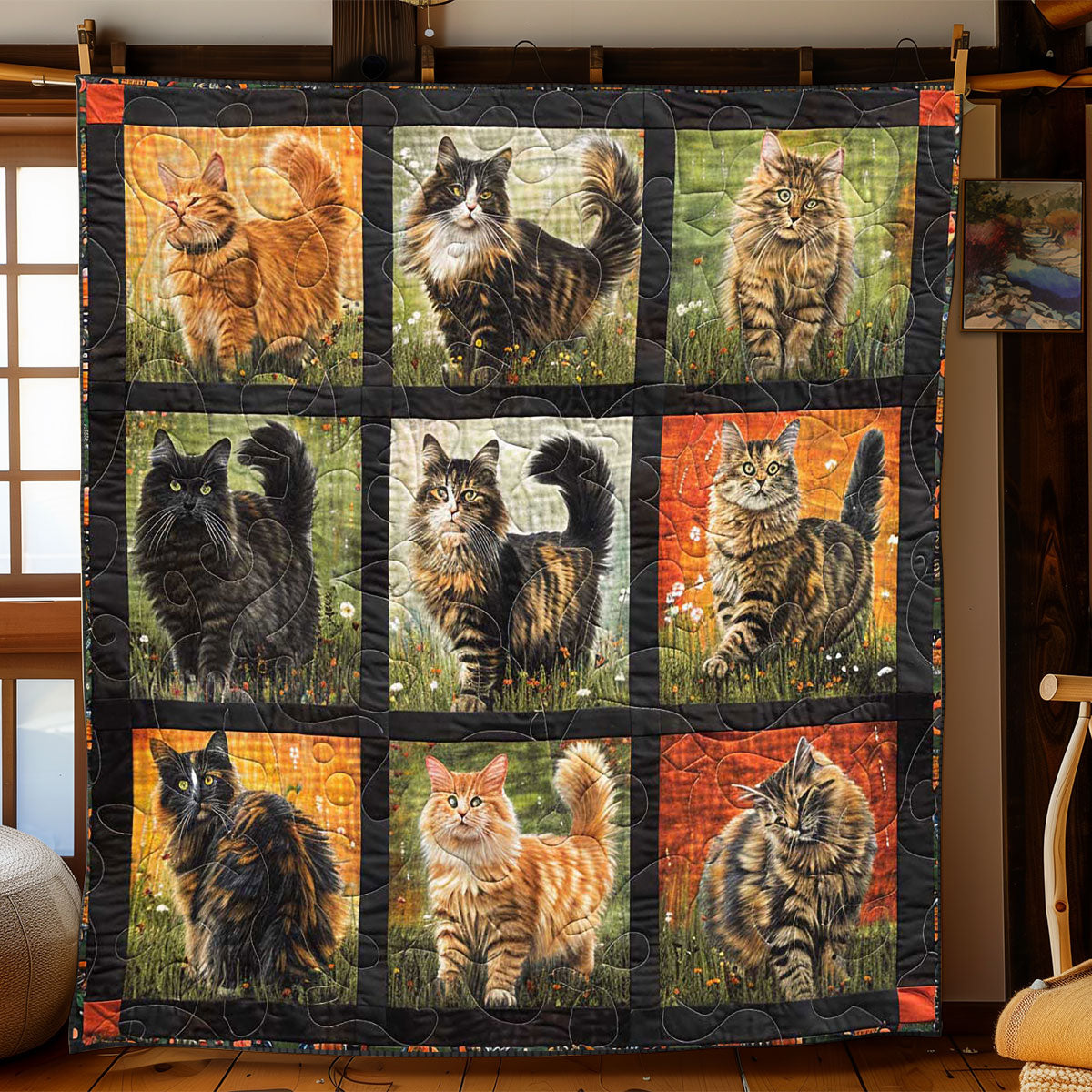 Royal Walking Cat WP1308058CL Quilt