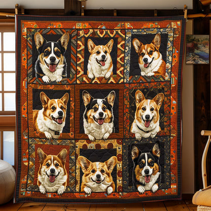 Smiling Royal Corgi WP2008051CL Quilt