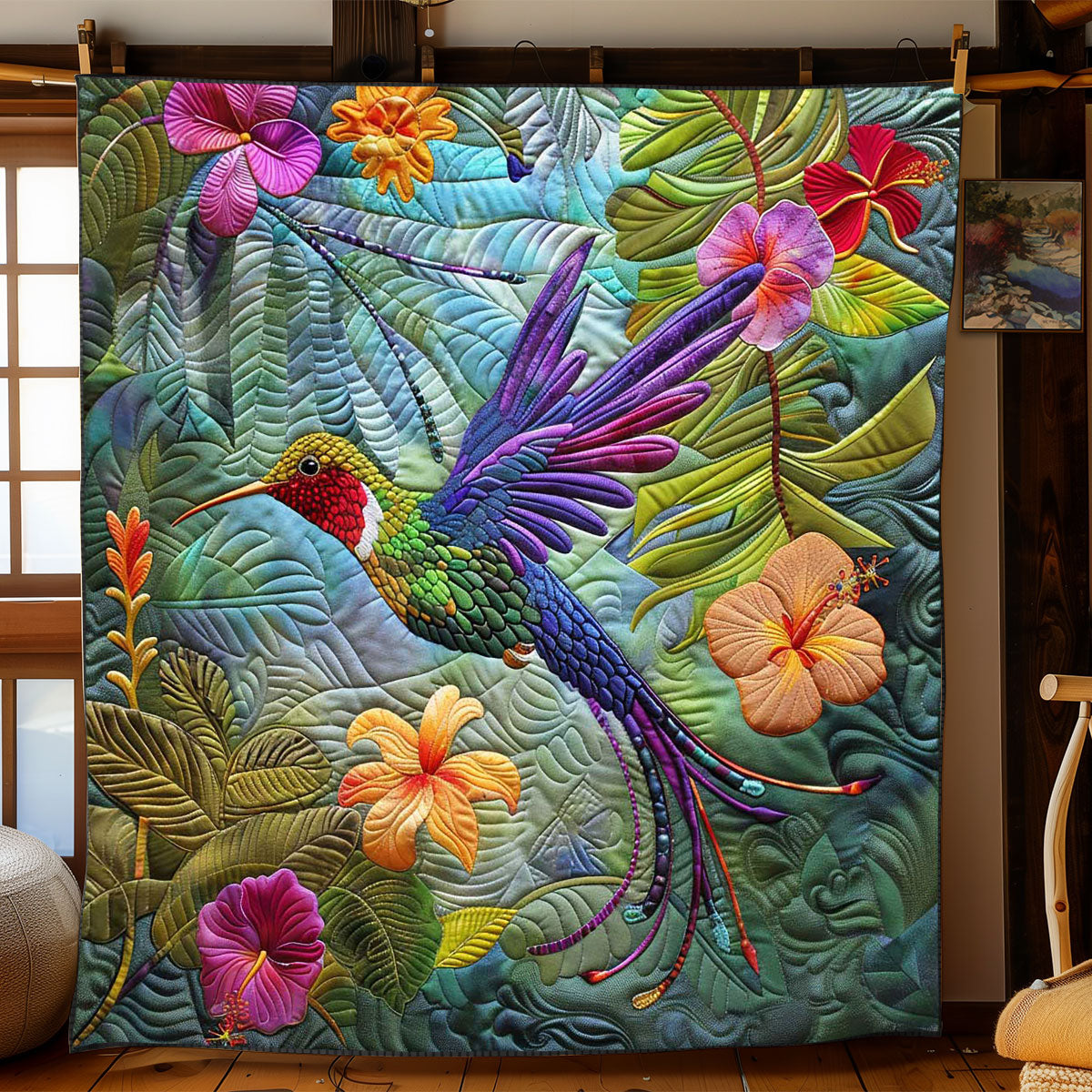 Sylph Hummingbird WP2008059CL Quilt