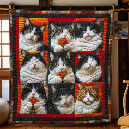 Tuxedo Cat Collection WP1408017CL Quilt