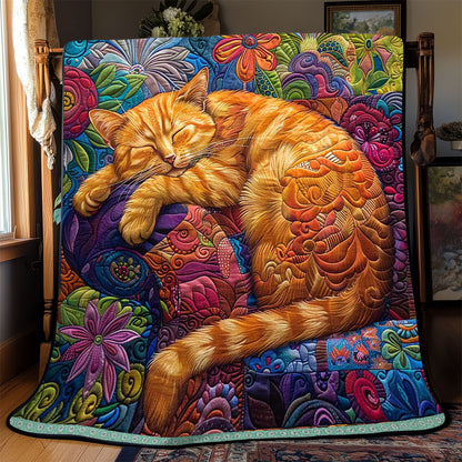 Vibrant Chilling Cat WP0909035CL Quilt