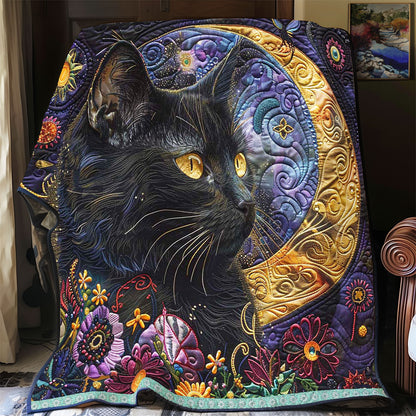 Cat Portrait Crescent WP0909029CL Quilt