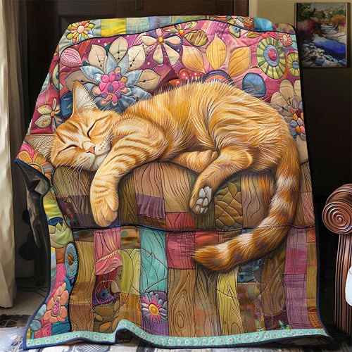 Fluffy Dreaming Cat WP0909063CL Quilt