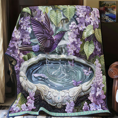 Fountain Violet Hummingbird WP0909011CL Quilt