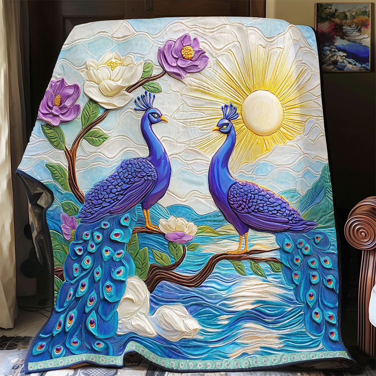 Heaven Peacock WP0909054CL Quilt