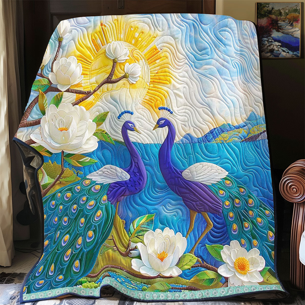 Jasmine Double Peacock WP0909055CL Quilt