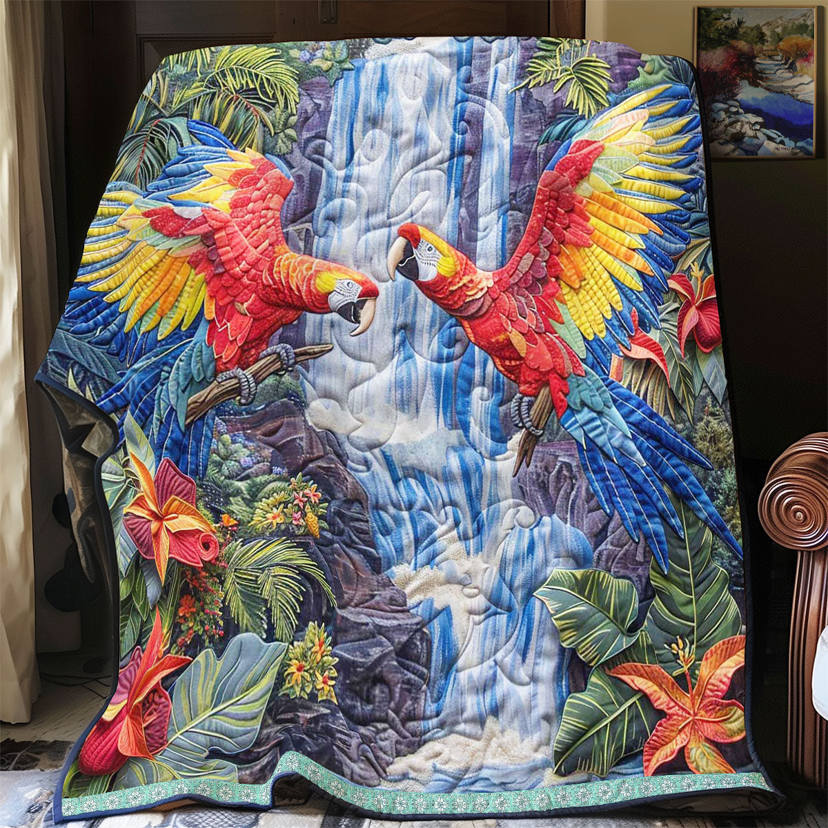 Parrot Habitat WP0909040CL Quilt