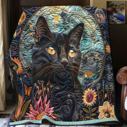 Space Black Cat WP0909027CL Quilt