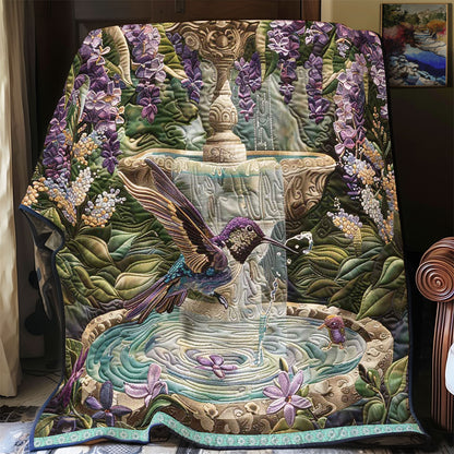 Wisteria Fountain Hummingbird WP0909047CL Quilt