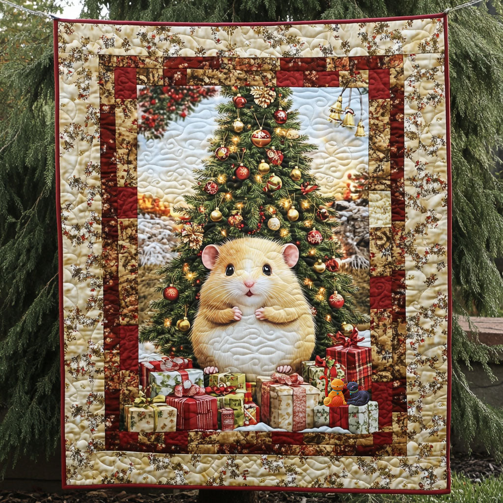 Hamster Christmas WT2110005CL Quilt