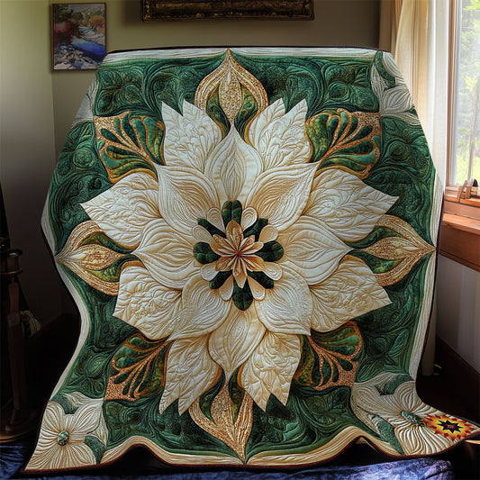 White Flower Bloom WY1012055CL Quilt