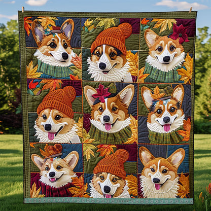 Cute Corgi WJ1109001CL Quilt