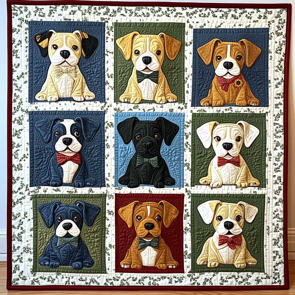 Beagle Vintage Patchwork WP0310008CL Quilt