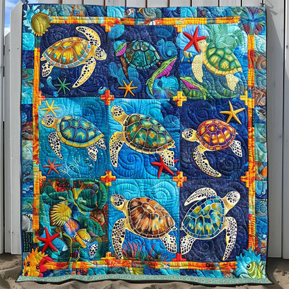 Puzzle Bright Turtle WP0409036CL Quilt