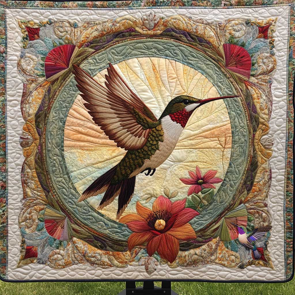 Hummingbird Blossom Trail WN0910007CL Quilt