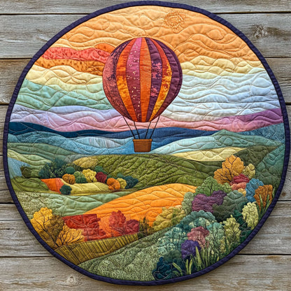 Hot Air Balloon WJ1803027CL Quilted Round Mat