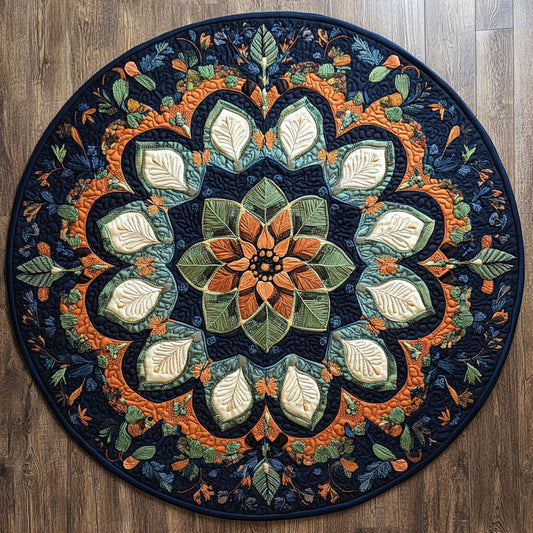 Mystic Floral CP0505007CL Quilted Round Mat