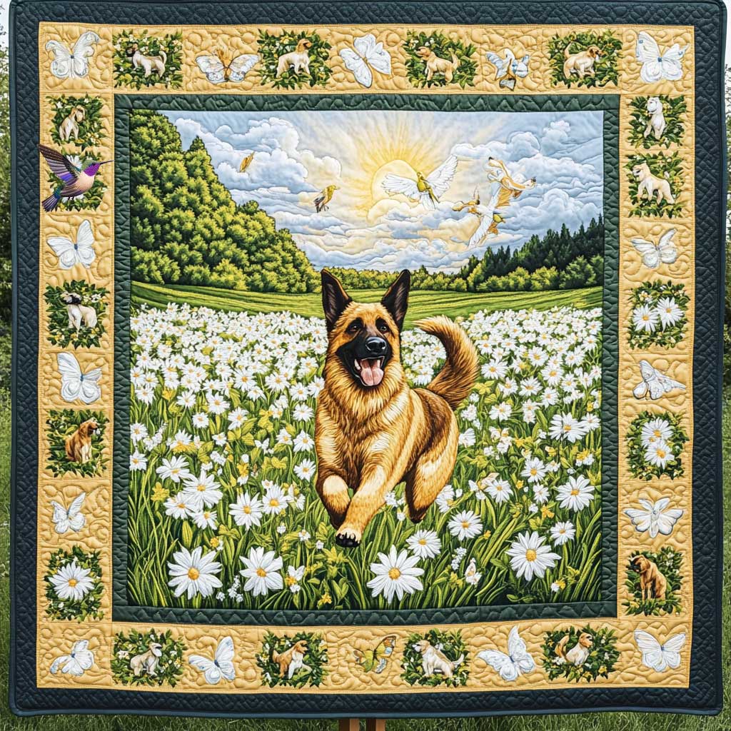 German Shepherd Sunny Meadows WN0410035CL Quilt