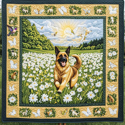 German Shepherd Sunny Meadows WN0410035CL Quilt
