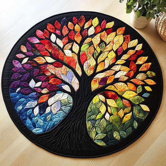 Colorful Spirit CW0307019CL Quilted Round Mat