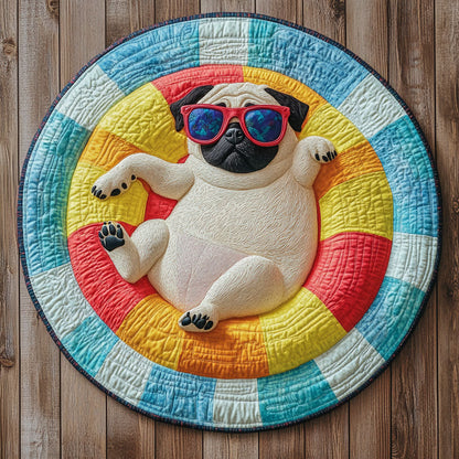 Summer Time CP1205025CL Quilted Round Mat