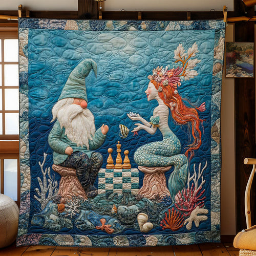 Undersea Chess Gnome WN0901037CL Quilt