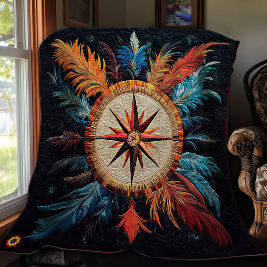 Feather Compass WY0312051CL Quilt