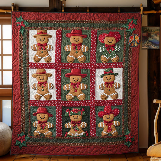 Merry Cowboy Gingerbread WN2211035CL Quilt