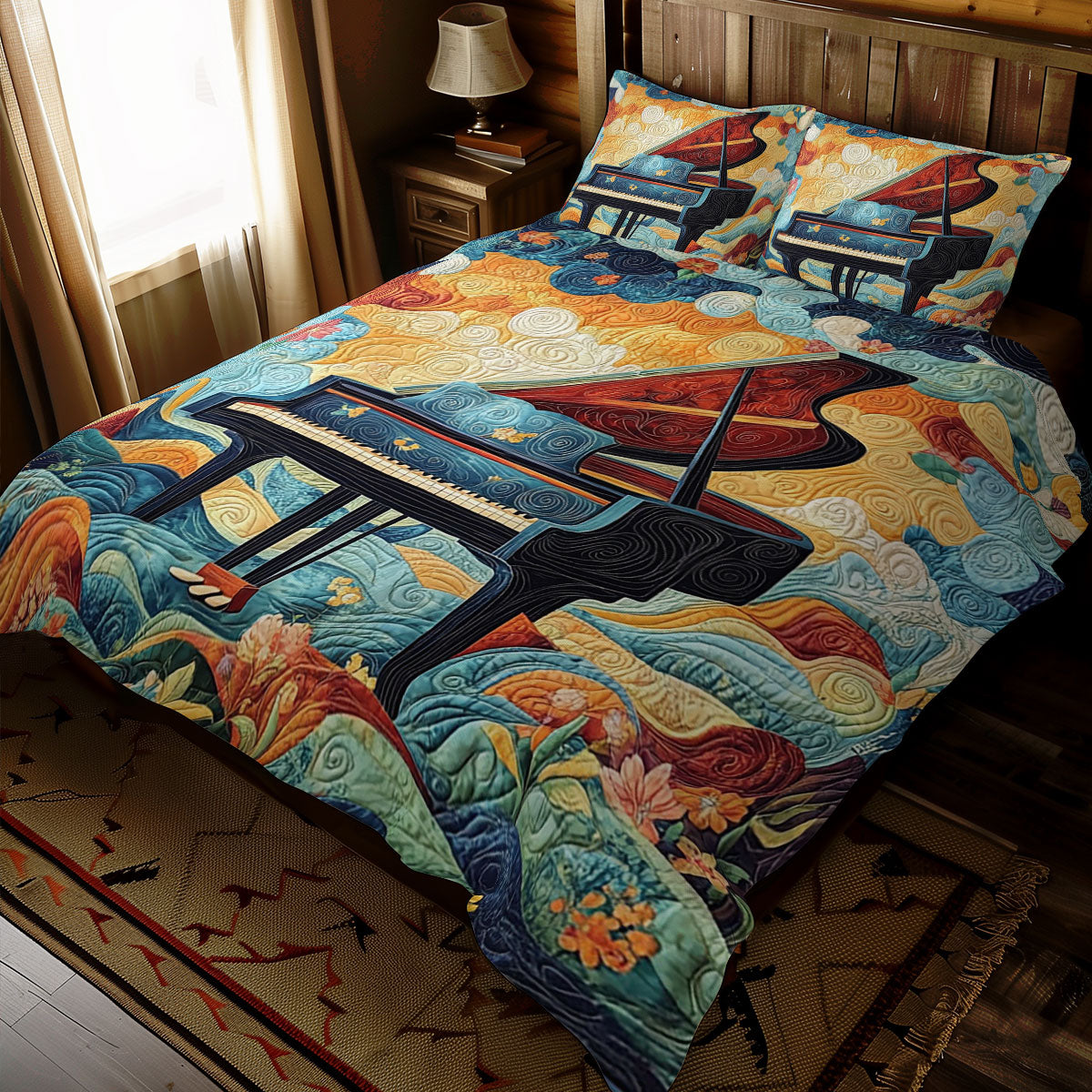 Dreamy Piano WJ0811028CL Duvet Cover Set