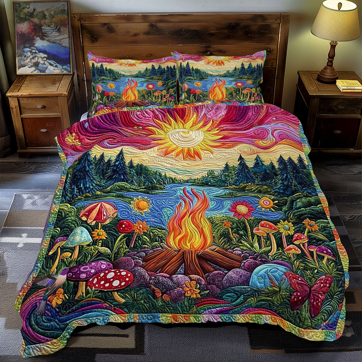 Camping Hippie WY1812048CL Duvet Cover Set