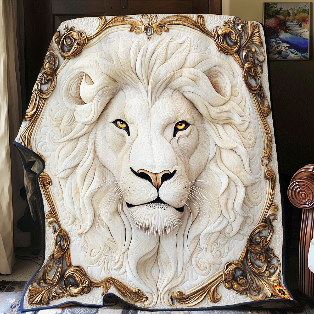 Royal White Lion WY2011040CL Quilt
